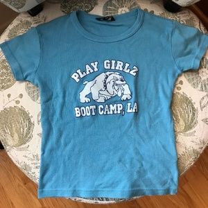 Cute Play Girlz Baby-Tee - Y2K style, size small